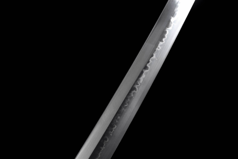 Handmade Silver Wave Katana,Japanese samurai sword,Real Katana,High-performance T10 steel,earth burning blade