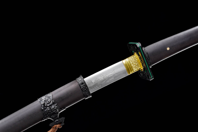 Handmade Jade Dragon Tachi,Japanese samurai sword,Real Tachi,High-performance manganese steel