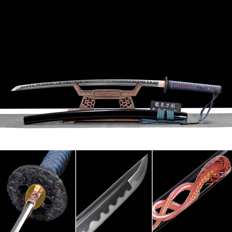 Handmade Snake King Katana,Japanese samurai sword,Real Katana,High performance manganese steel