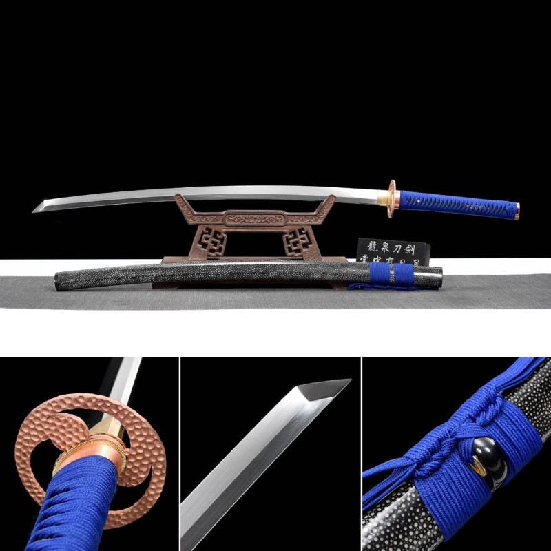 Handmade Cast Blood Katana,Japanese samurai sword,Real Katana,High speed steel