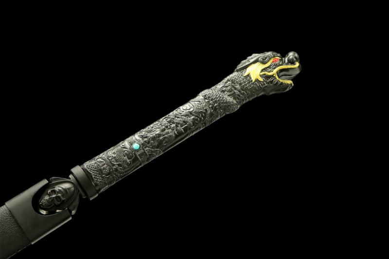 Handmade Candle Dragon Slash, Tang Horizontal Sword,Real Tang Sword,Chinese sword,High-performance manganese steel