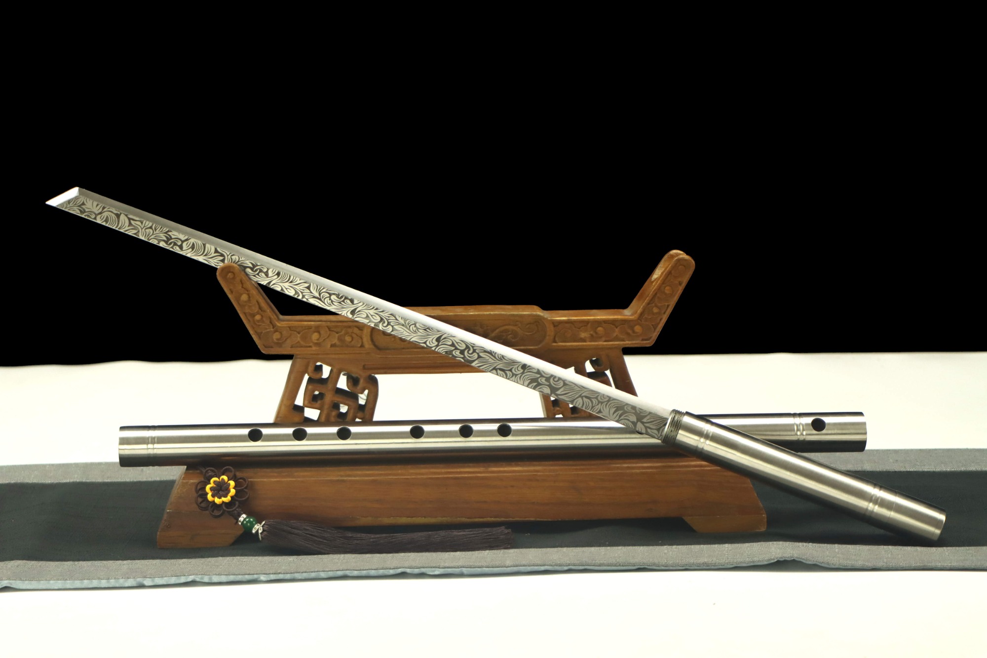 Handmade Flute Sword,Flute Knife,Tang Horizontal Sword,Chinese sword