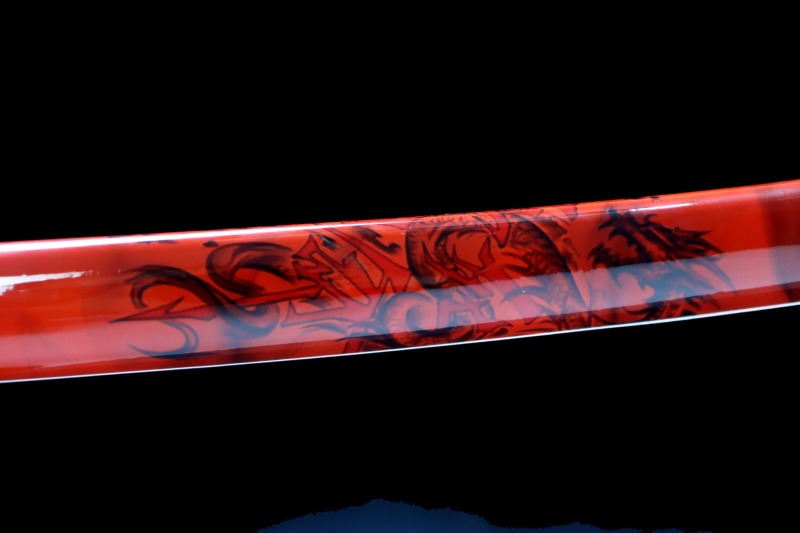 Handmade Ghost Dragon Katana,Japanese samurai sword,Real Katana,High performance manganese steel