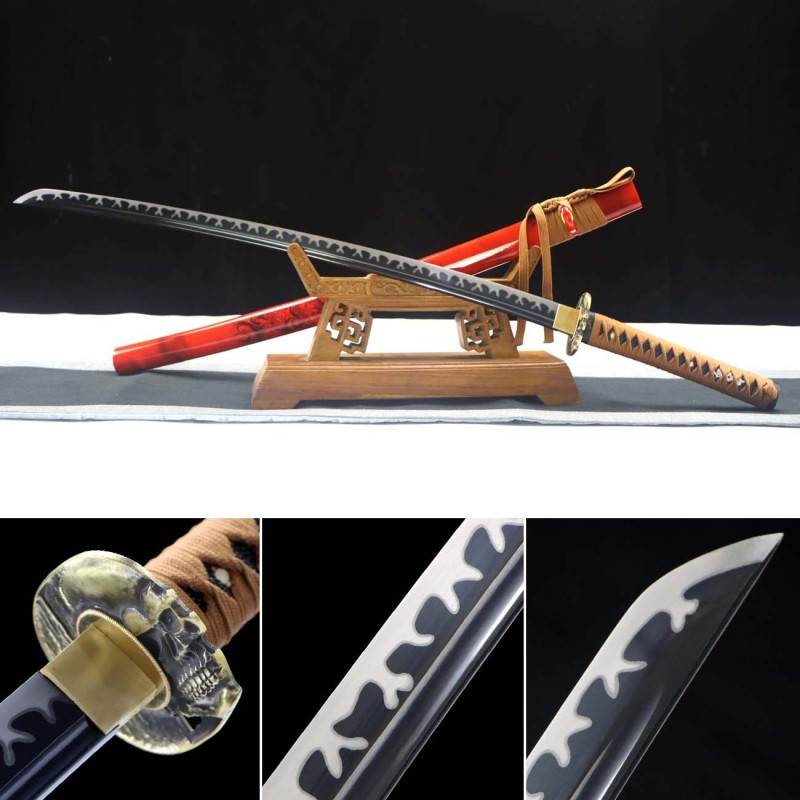 Handmade Ghost Dragon Katana,Japanese samurai sword,Real Katana,High performance manganese steel