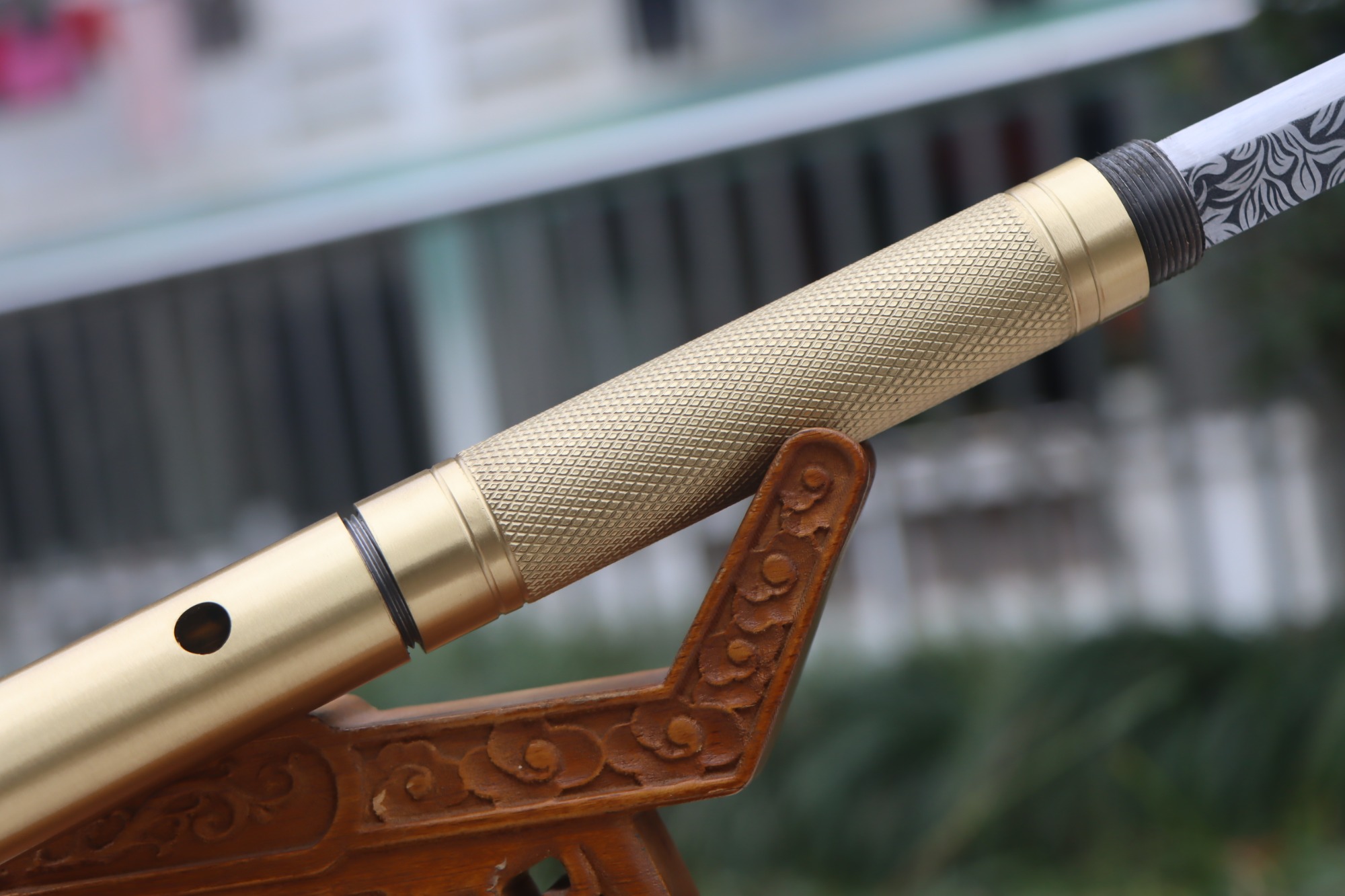 Handmade Flute Sword,Brass Flute Knife,Chinese sword,Highperformance