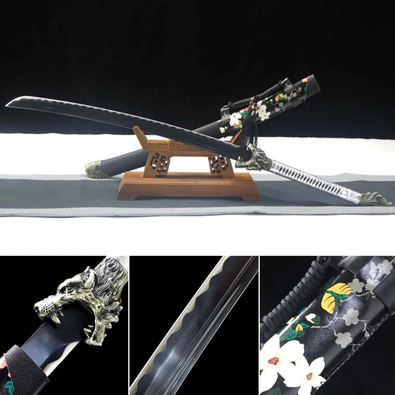 Wolf King Saber,Brotherhood Of Blades,Wolf War Sword,Qing Sword,Chinese sword,High-performance manganese steel