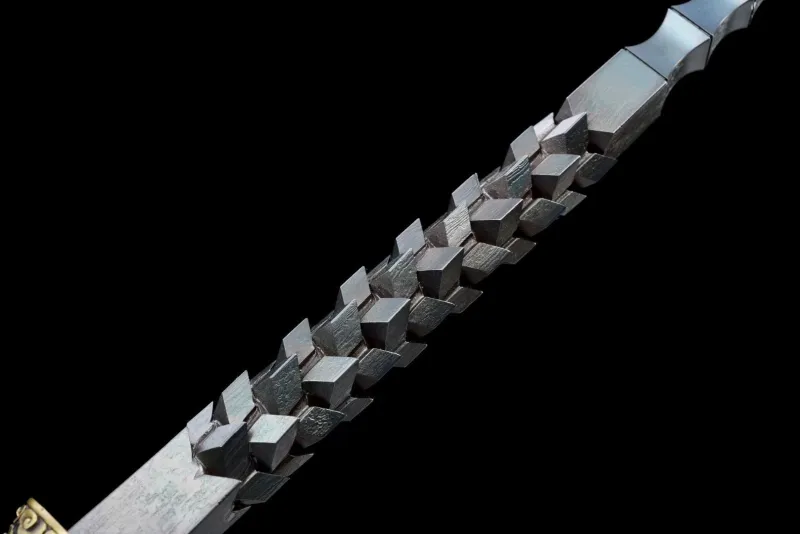 Dragon Roar Mace,Handmade Weapon,Hundred steelmaking pattern steel