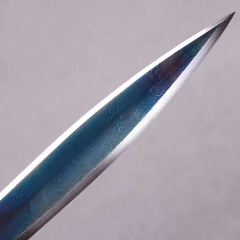 One-piece overlord spear,Handmade Weapon,Hundred steelmaking pattern steel