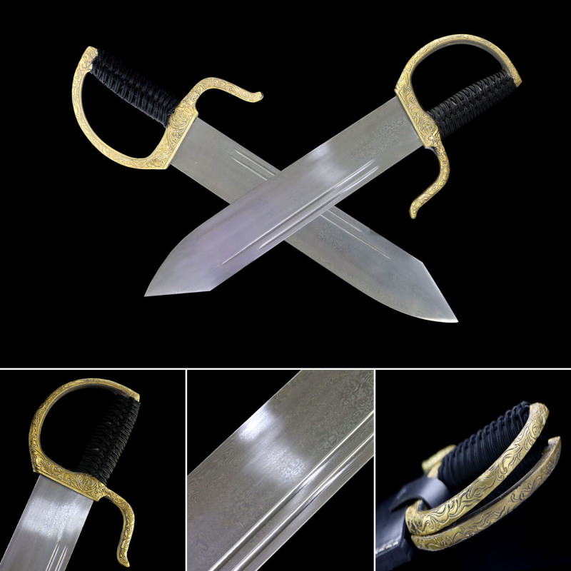 Wing Chun- Bart Cham Dao, Wing Chun Double Blade,Butterfly Knife,Carved Wing Chun Double Knife,Ip Man,Folding pattern steel