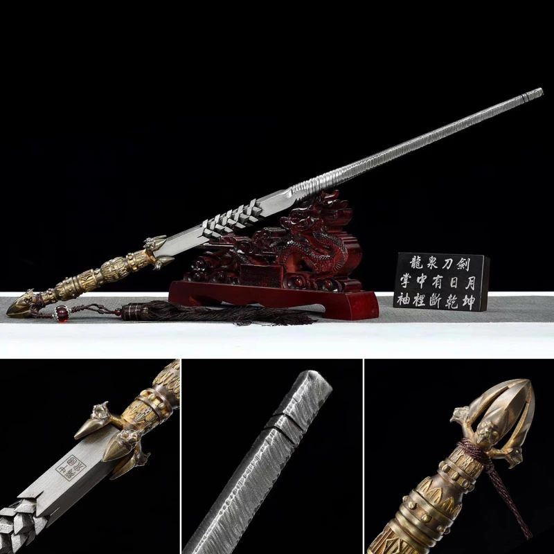 Mad Lion Dragon Scale Mace,Dragon scale mace,Folding pattern steel,Handmade Weapon,Hundred steelmaking pattern steel