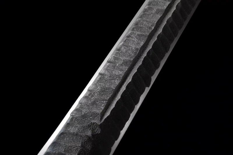 Handmade One-piece Sword,Nameless sword,Real Sword,Chinese sword,Hundred Steelmaking Pattern Steel