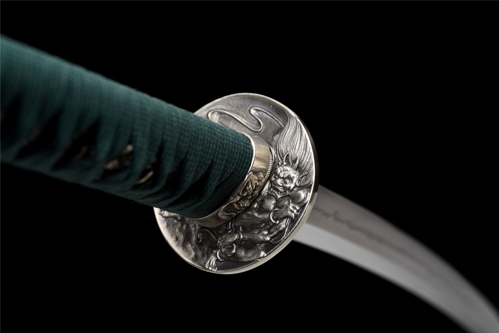 T10 High Carbon Steel  Clay Tempered With Real Hamon Hand Grinding Shell Inlaid Katana Handmade Japanese Samurai Sword Full Tang