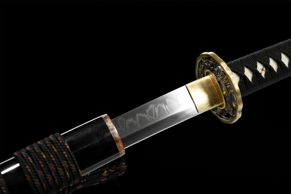 T10 High Carbon Steel  Clay Tempered With Hamon Real Red Dragon Katana Handmade Japanese Samurai Sword Full Tang