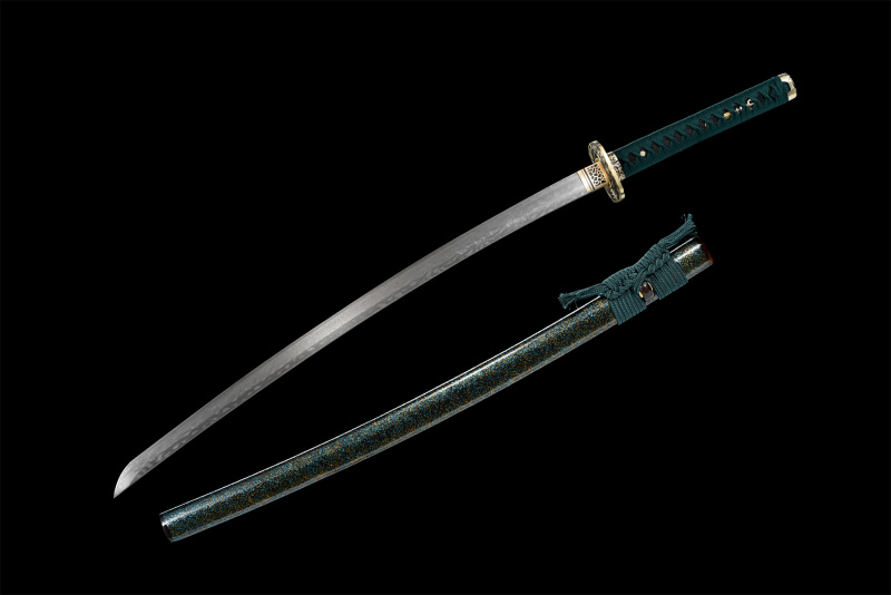Damascus Steel Real Katana Sword Handmade Japanese Samurai Sword Full Tang