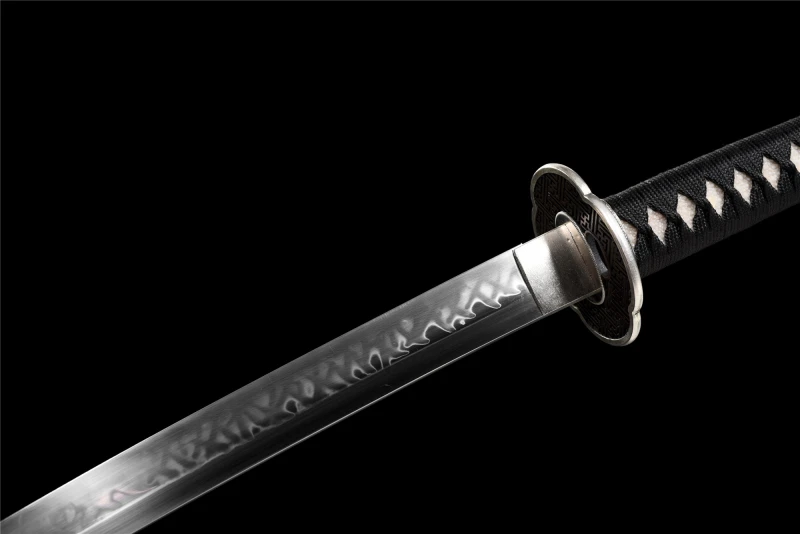 T10 Steel  Clay Tempered With Hamon Handmade Katana Real Japanese Samurai Sword Full Tang