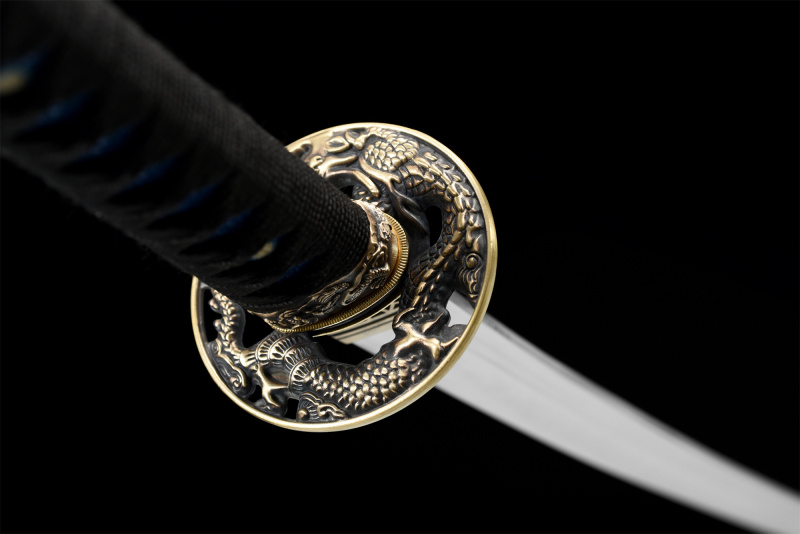 T10 Steel  Clay Tempered With Hamon Real Katana Sword Handmade Japanese Samurai Sword Full Tang