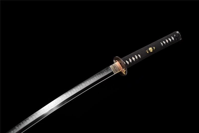 T10 Steel  Clay Tempered With Hamon Real  Katana Sword Handmade Japanese Samurai Sword Full Tang