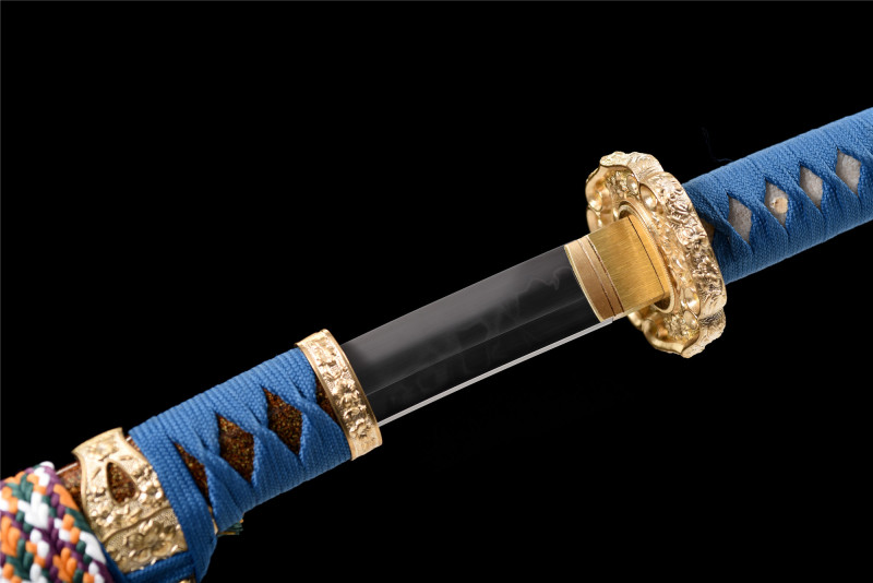 T10 Steel  Clay Tempered With Hamon 皆烧 Steel Real  Tachi Katana Sword Handmade Japanese Samurai Sword Full Tang