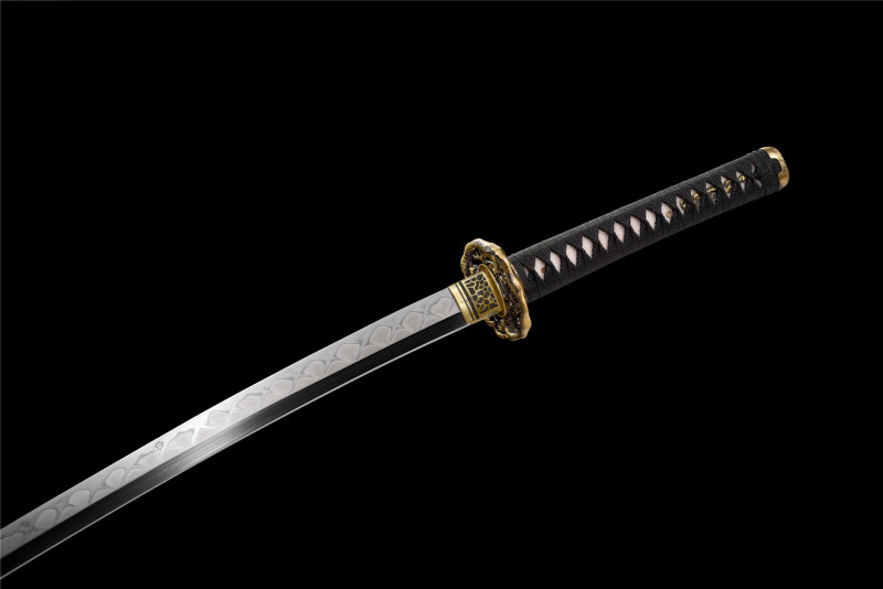 T10 Steel  Clay Tempered With Hamon Real Painted Katana Handmade Japanese Samurai Sword Full Tang