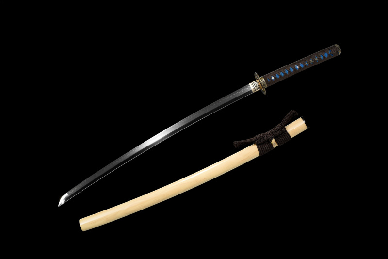 T10 Steel Clay Tempered With Hamon Real Primary Color Katana Sword Handmade Japanese Samurai Sword Full Tang