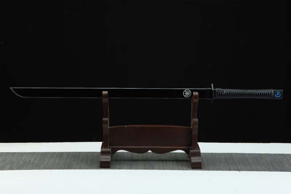 Magic Blade,Roasted Blue Blade,Thousand shard demon dagger,Handmade Chinese Sword,Tang-Horizontal Sword, High performance manganese steel, Longquan sword