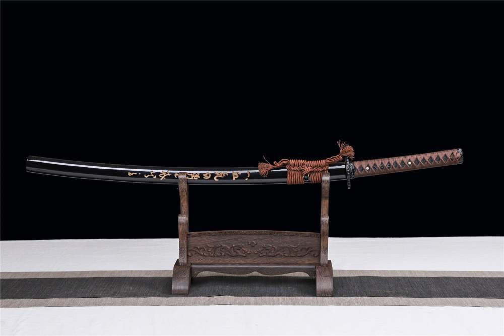 Courage Katana,Wooden Katana,Japanese Samurai Sword,Handmade Wooden Sword,Training Sword,Rosewood blade/Bamboo Blade