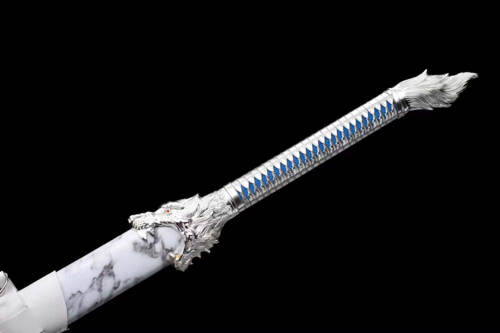 Snow Blood Wolf Sword,Handicraft,Tang-Horizontal Sword, High manganese steel, Longquan sword