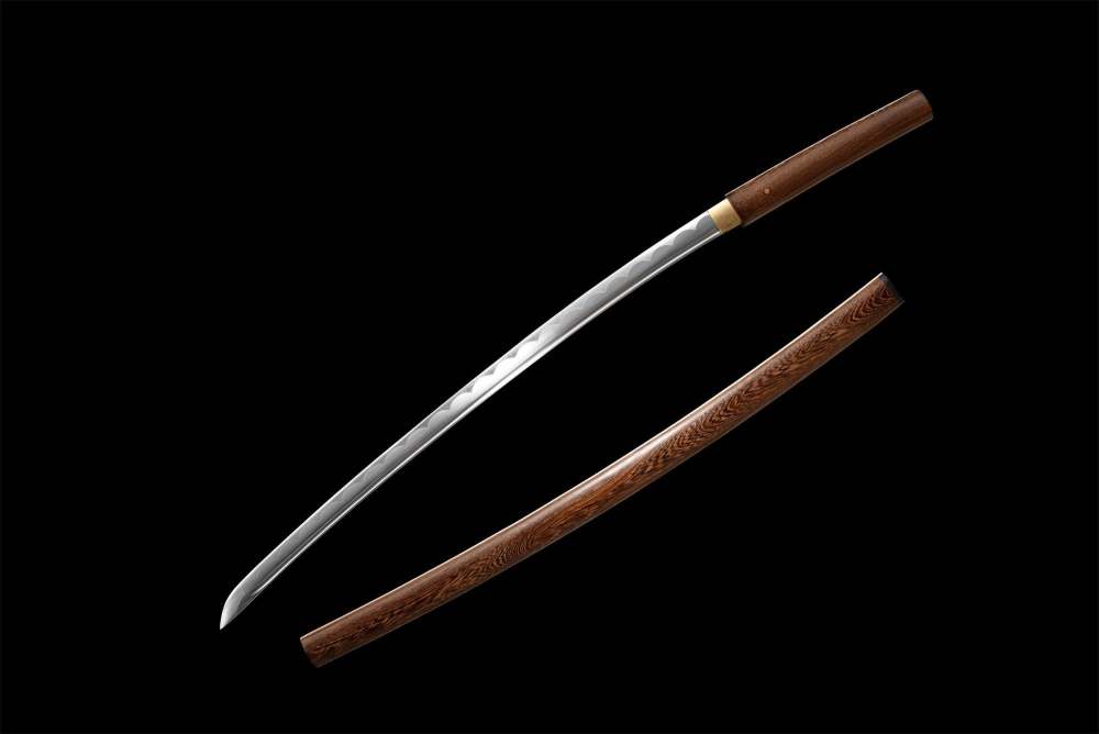 Hard Rosewood Katana,Handmade Stick Sword,Real Japanese Samurai Sword,High manganese steel,Full Tang