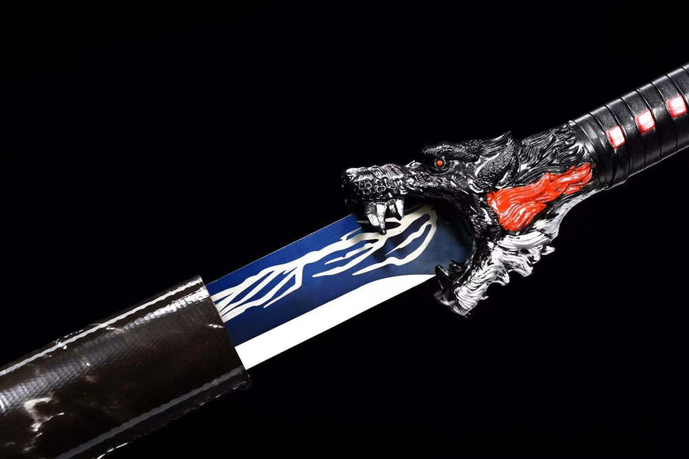 Blood Wolf Sword,Handicrafts,Tang-Horizontal Knife,Real Tang Sword,Handmade Chinese Sword,High manganese steel,Longquan sword