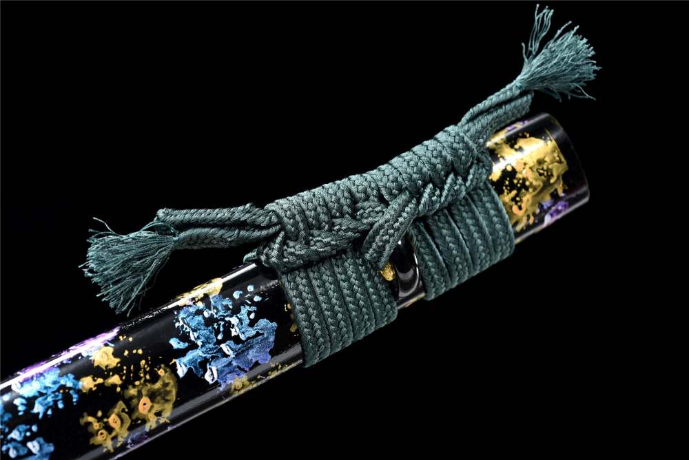 Shadow Snake Katana,Baked black series,Japanese Samurai Sword,Real Handmade Katana,High Manganese Steel