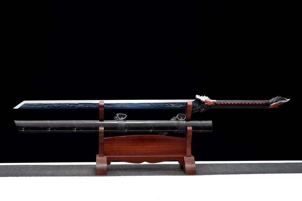 Blood Wolf Sword,Handicrafts,Tang-Horizontal Knife,Real Tang Sword,Handmade Chinese Sword,High manganese steel,Longquan sword