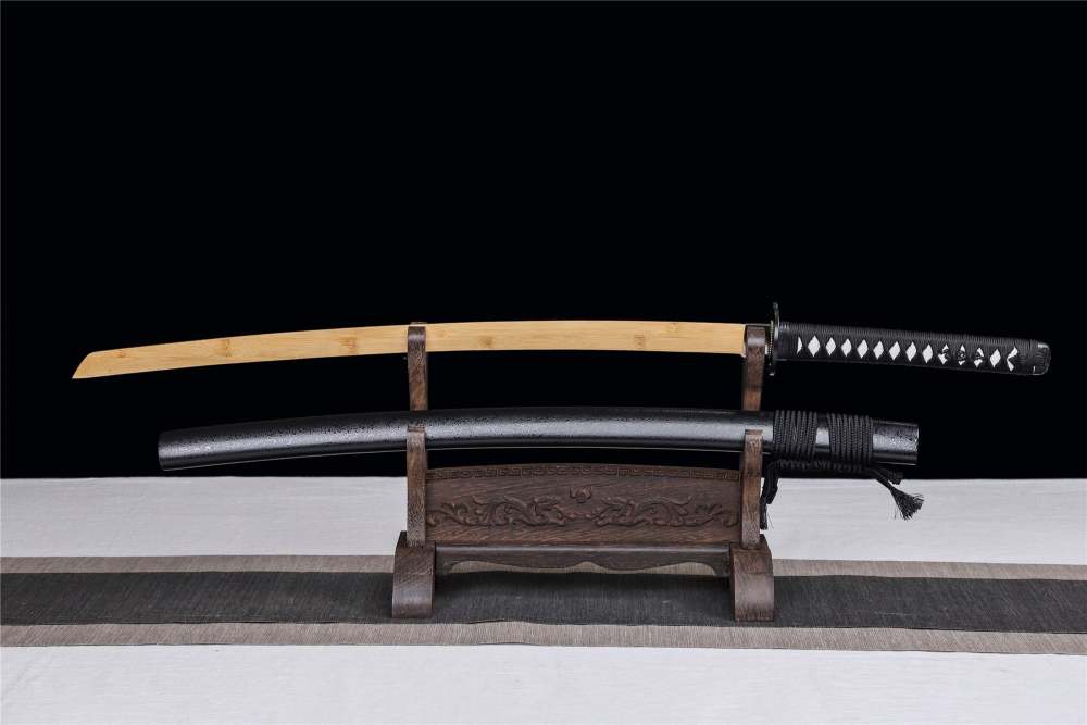 Miyamoto Musashi Katana,Wooden Katana,Japanese Samurai Sword,Handmade Wooden Sword,Rosewood blade/Bamboo Blade