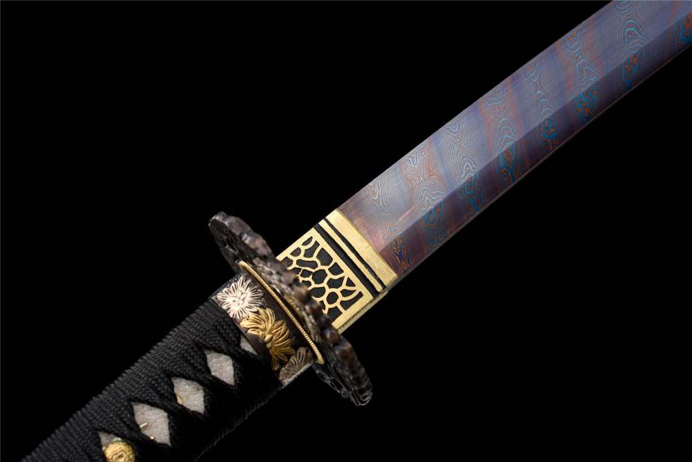 Scarlet Moon Wakizashi,Japanese Samurai Sword,Real Wakizashi,Handmade sword,Longquan sword