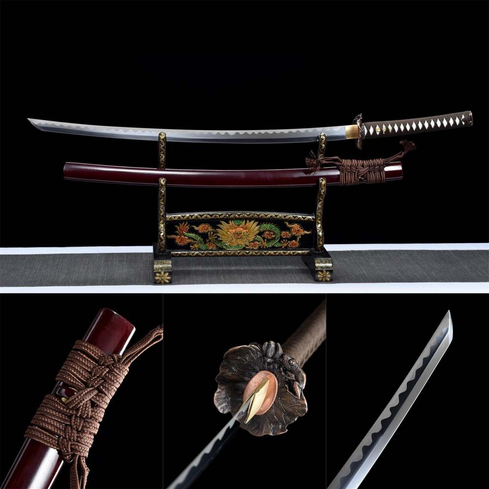 Rurouni Kenshin,Reverse blade katana,Japanese katana,Real Handmade Samurai Sword,High Manganese Steel,Clay tempered