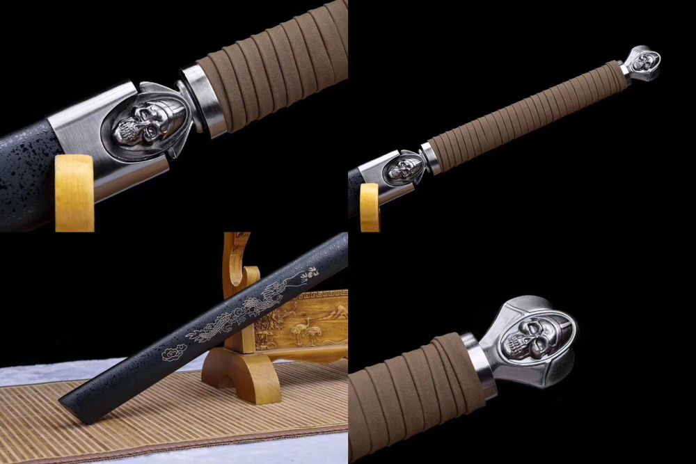 Ghost head sword,Lightning style,Tang sword,Ghost head knife,High manganese steel,Longquan sword