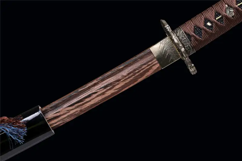 Dragon King Wooden Katana,Japanese Samurai Sword,Handmade Wooden Sword,Rosewood blade/Bamboo Blade