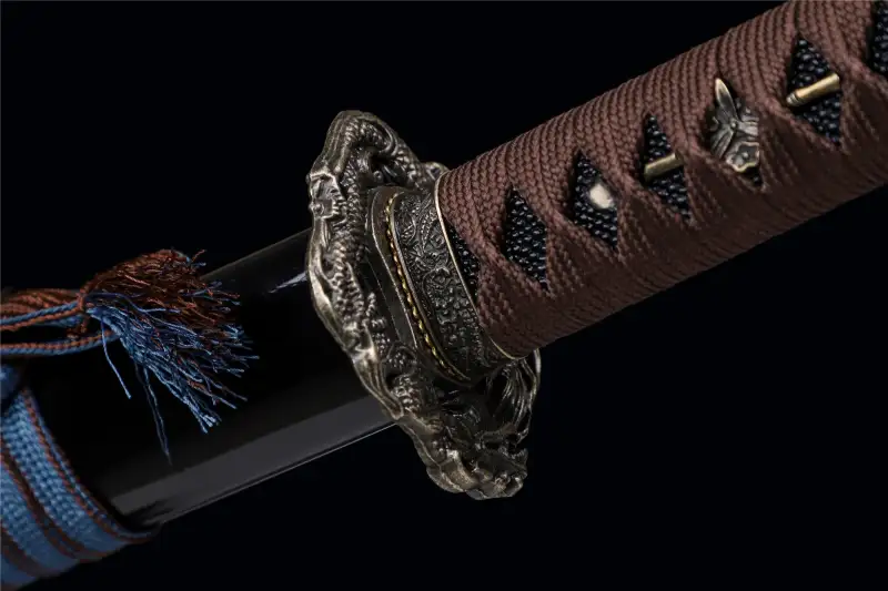 Dragon King Wooden Katana,Japanese Samurai Sword,Handmade Wooden Sword,Rosewood blade/Bamboo Blade