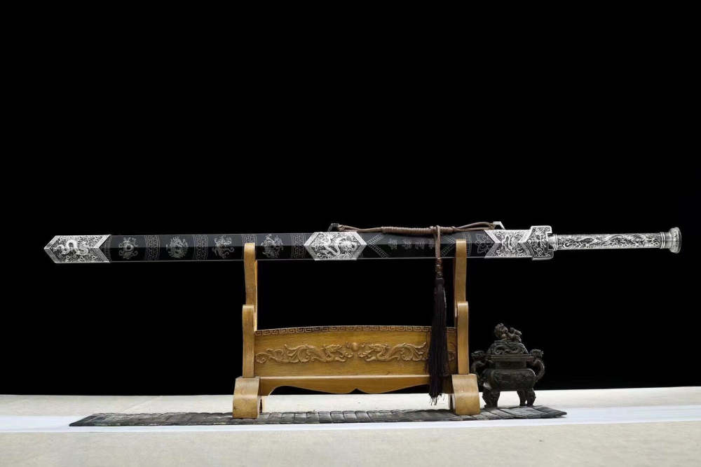 Dragon Roar Han Sword,Handmade Traditional Sword,Chinese Sword,High performance manganese steel,Longquan sword