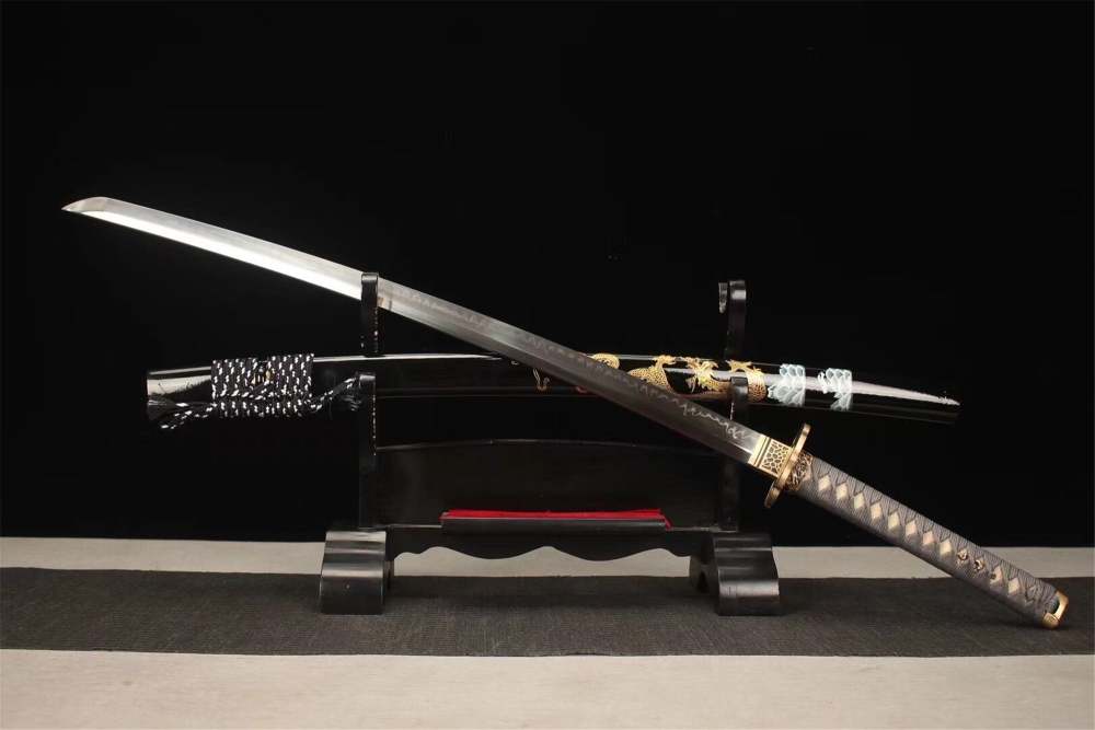 T10 Steel,Clay Tempered,Dragon Japanese Katana,Handmade Samurai sword,Real Katana,Full Tang