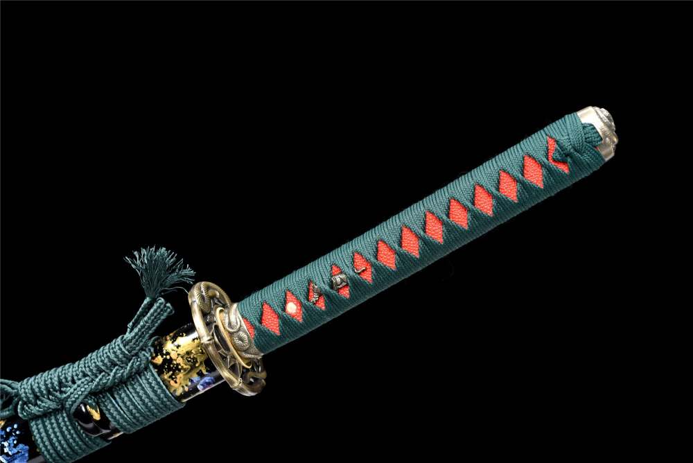 Shadow Snake Katana,Baked black series,Japanese Samurai Sword,Real Handmade Katana,High Manganese Steel
