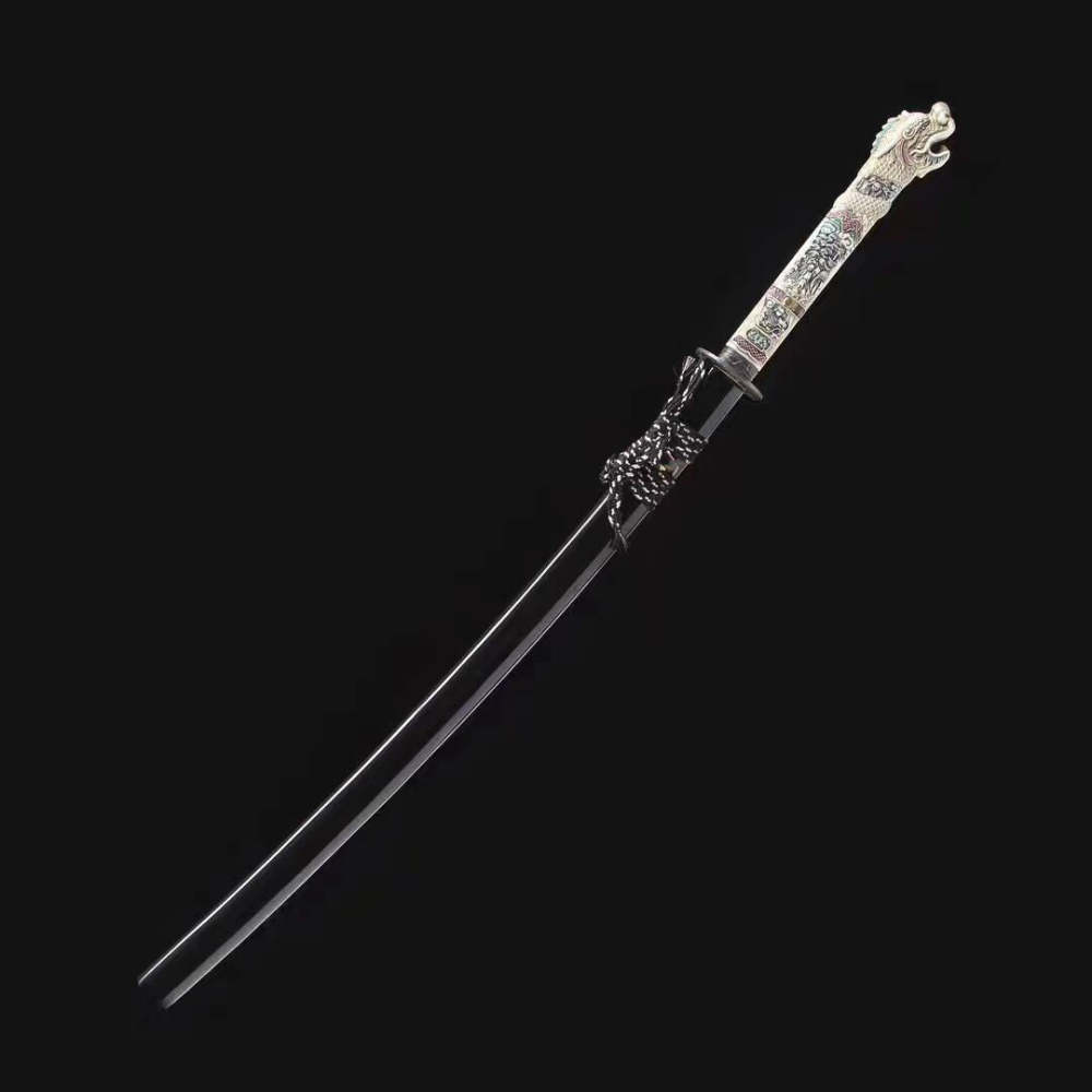 Dragon Head Katana,Janpanese Samurai sword,Dragonhead Katana,High manganese steel,Longquan sword