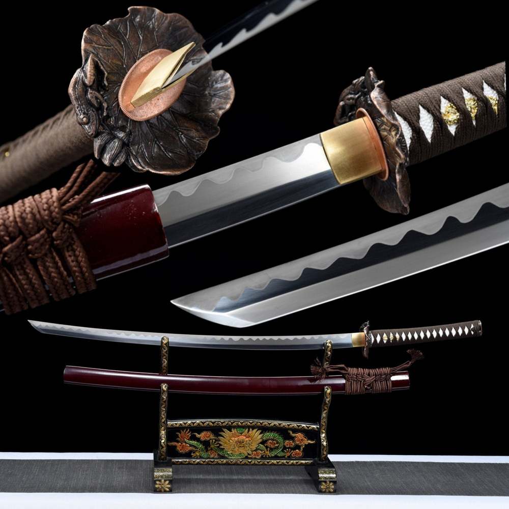 Rurouni Kenshin,Reverse blade katana,Japanese katana,Real Handmade Samurai Sword,High Manganese Steel,Clay tempered