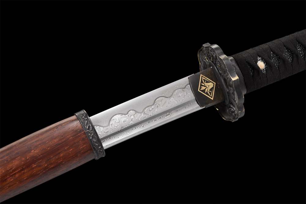 Undead Cut Tachi Katana,Sekiro: Shadows Die Twice,Real Japanese Samurai Sword,Handmade Tachi Sword,Damascus Steel,Full Tang