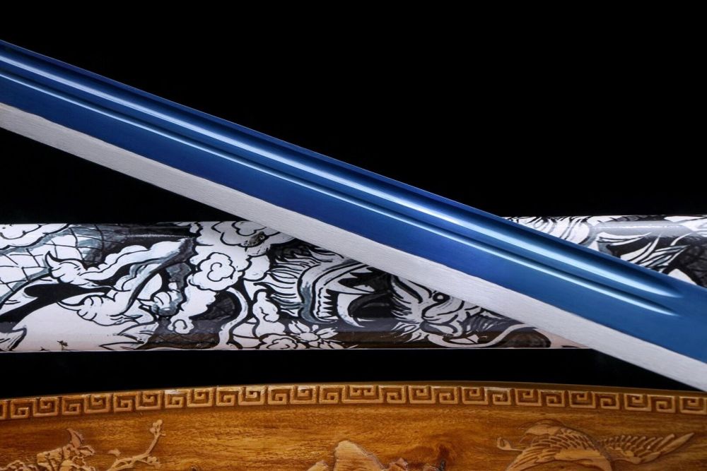Dragon Head Sword,Dragon King sword,Fire Dragon Slash,Tang-Horizontal sword,Real Tang Sword,Handmade Chinese Sword,High manganese steel,Longquan sword