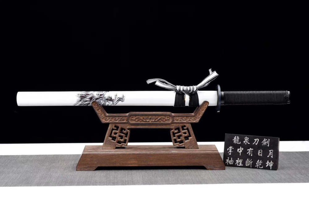 Mad dragon Tang-horizontal knife,Samurai Sword,Katana,High-performance spring steel,Longquan sword