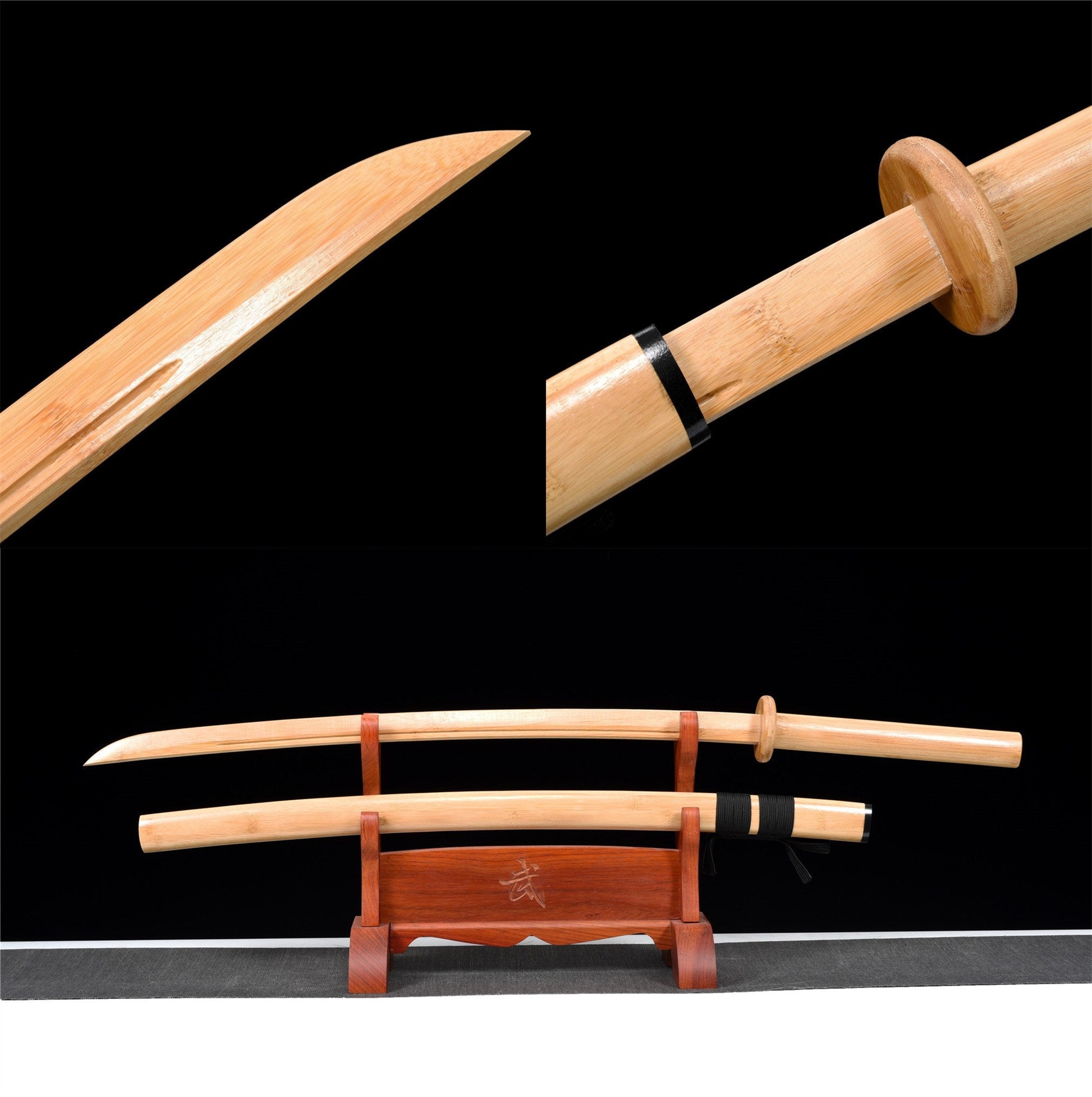 Iaido Bamboo Katana,Handmade Japanese Training Sword,Martial Arts