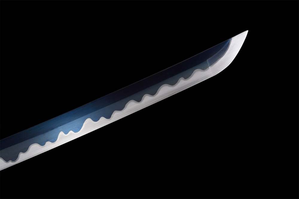 Water Dragon King Katana,Baked Blue Blade,Japanese Samurai Sword,Real Handmade Katana,High Manganese Steel