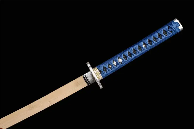 Golden Orchid Katana,Wooden Katana,Japanese Samurai Sword,Handmade Wooden Sword,Bamboo Blade