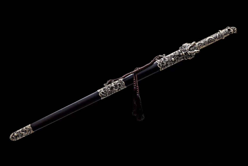 Sacred Dragon Sword,Handmade Traditional Sword,Chinese Sword,Hundred steelmaking pattern steel,Longquan sword