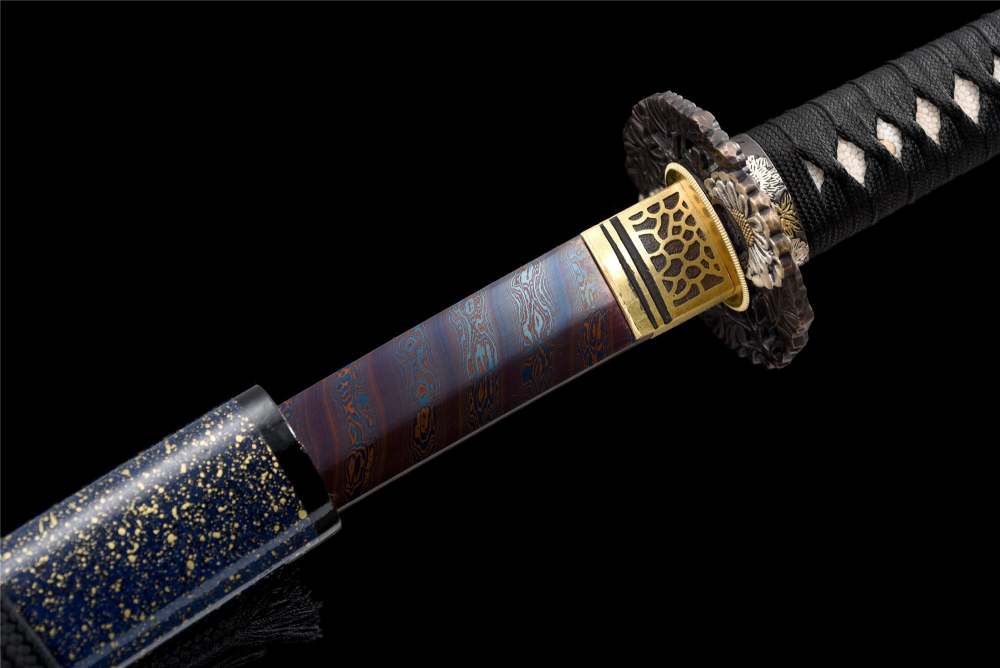 Scarlet Moon Wakizashi,Japanese Samurai Sword,Real Wakizashi,Handmade sword,Longquan sword